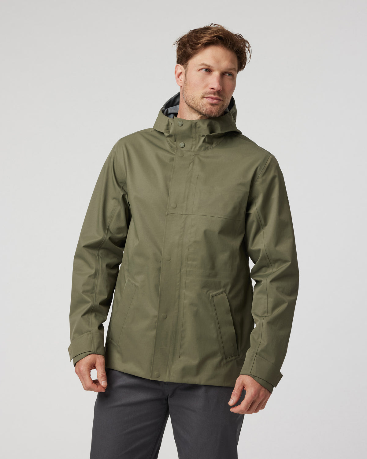 Tuuli Rain Jacket Men's Dark Metal Waterproof Jacket