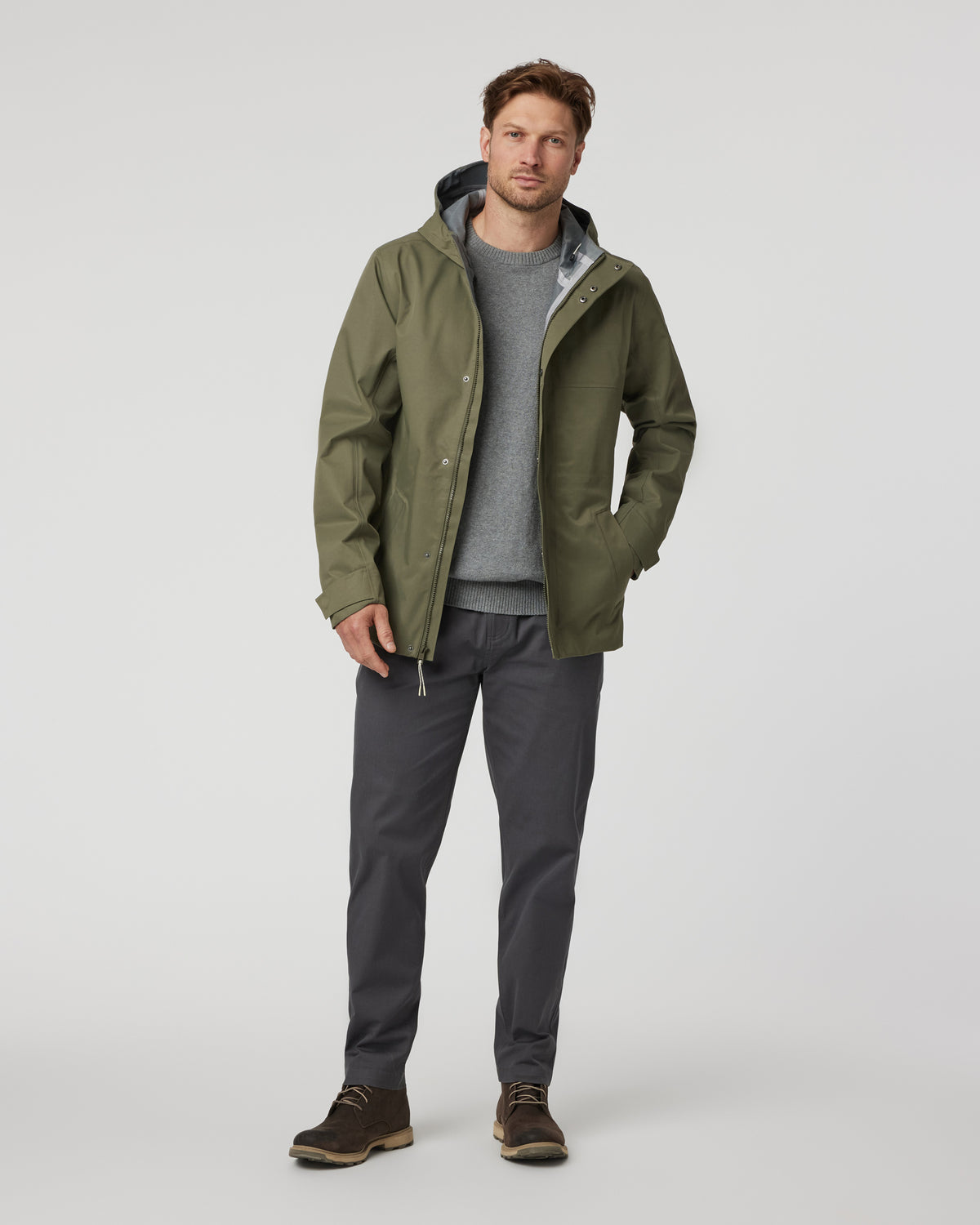 Tuuli Rain Jacket Men's Dark Metal Waterproof Jacket - Image 3
