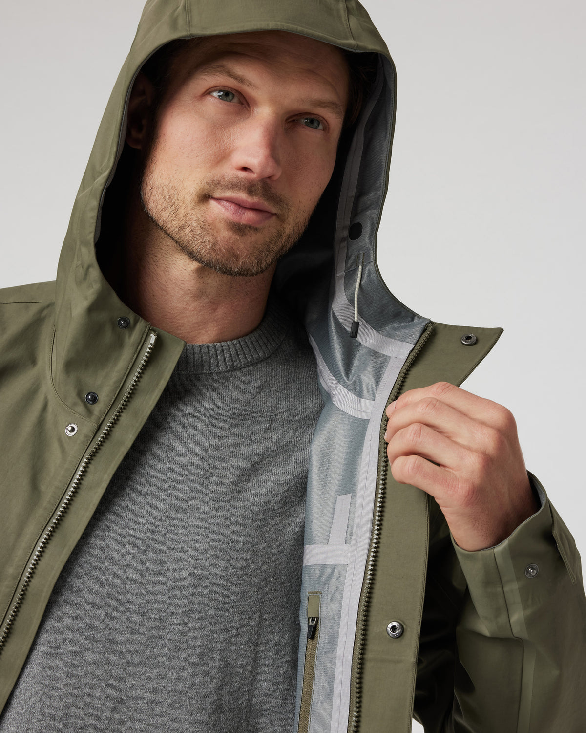 Tuuli Rain Jacket Men's Dark Metal Waterproof Jacket - Image 4