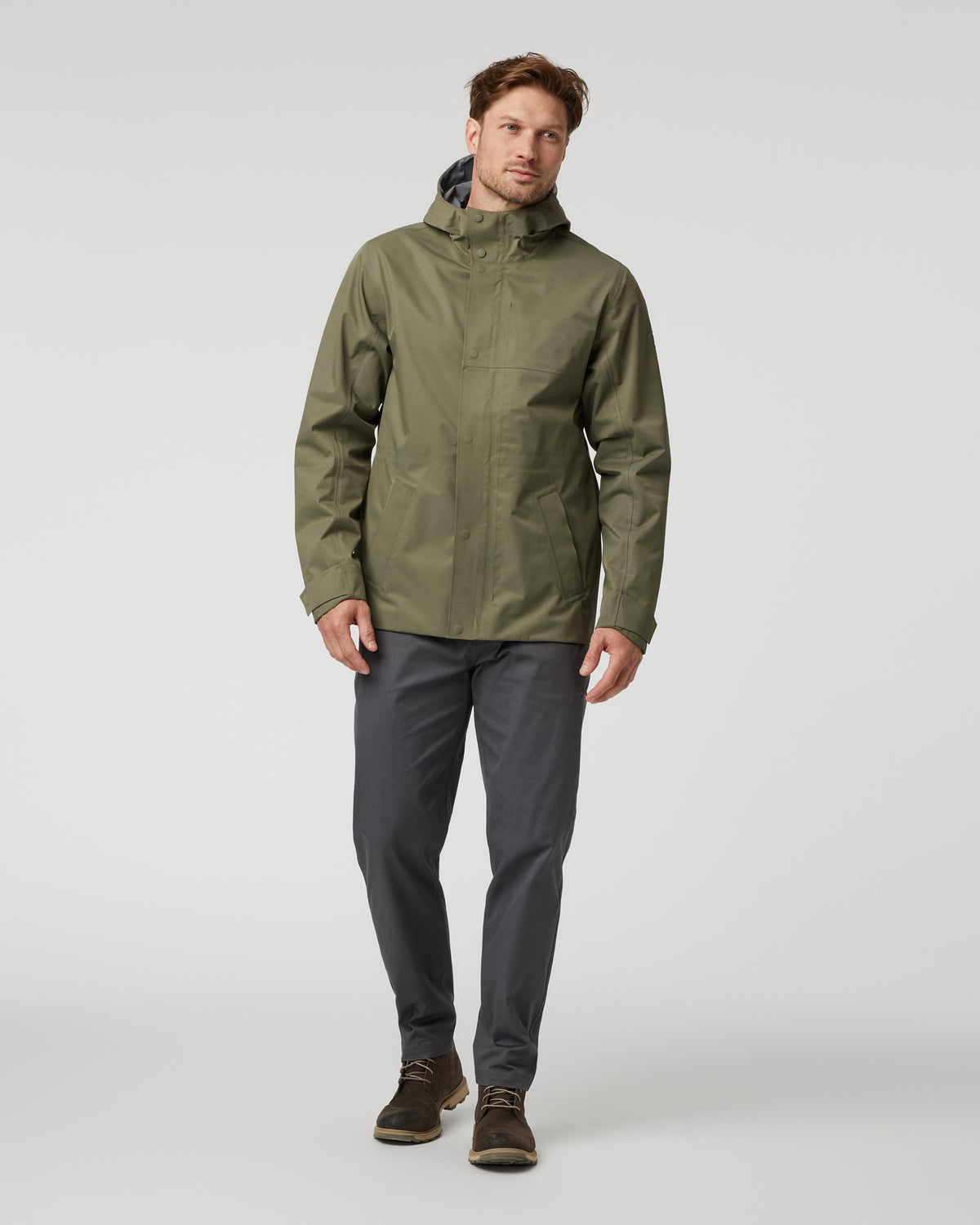 Tuuli Rain Jacket Men's Dark Metal Waterproof Jacket - Image 5