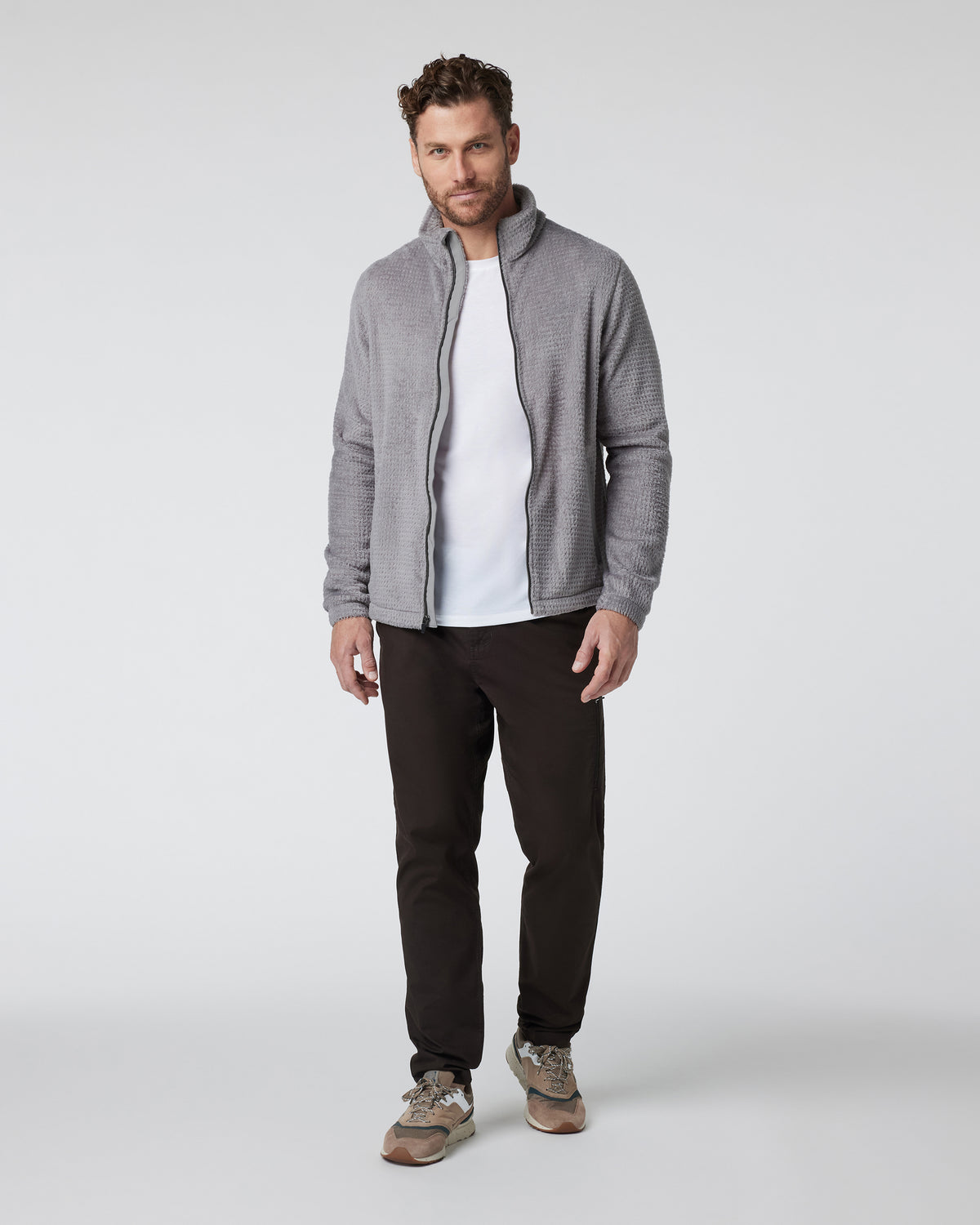 Fairfield Full Zip Jacket Shiitake Fleece Jacket - Image 3