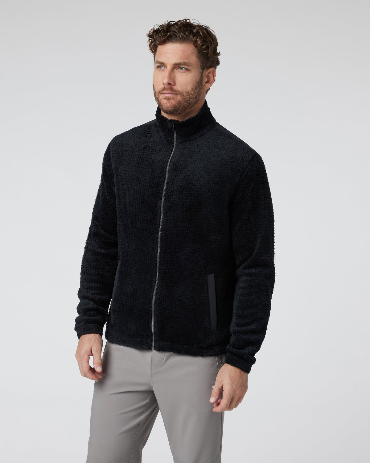 Fairfield Full Zip Jacket Men's Black Fleece Jacket
