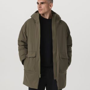 Bering Down Parka Warm Men's Oregano Jacket