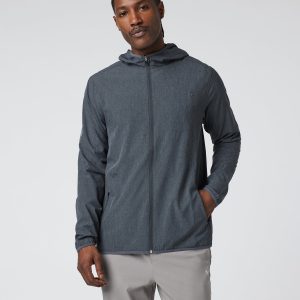 Outdoor Trainer Shell Dark Pewter Linen Texture