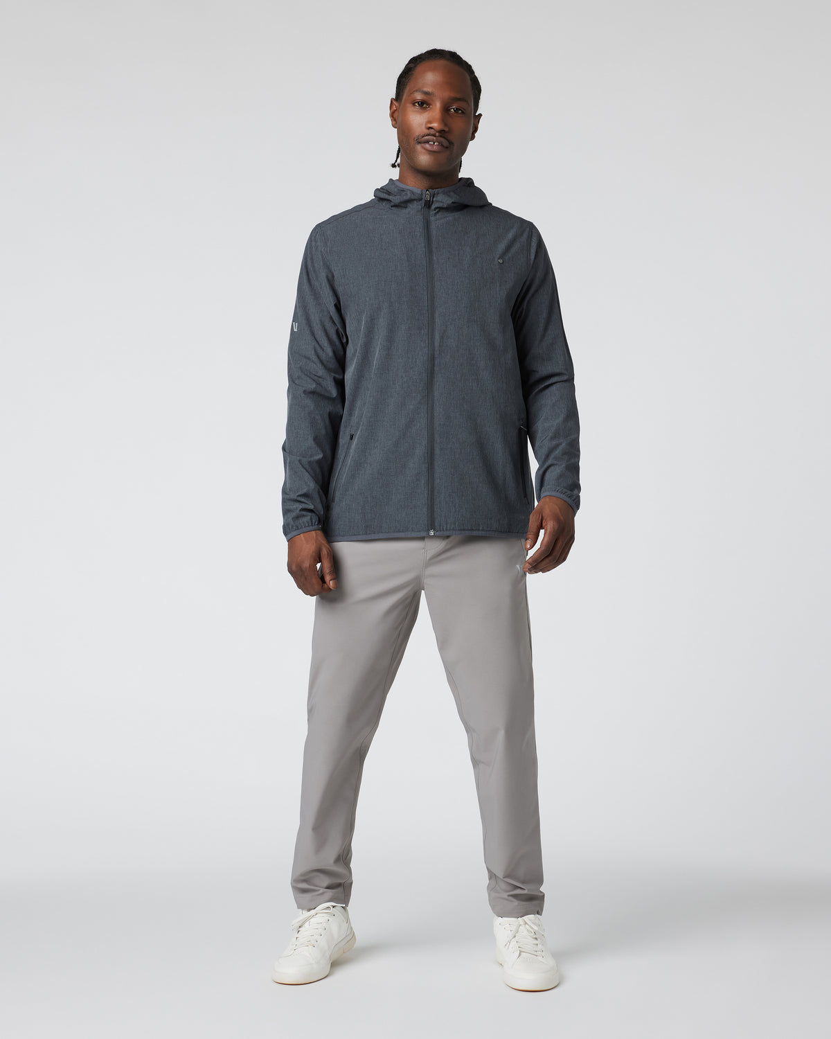 Outdoor Trainer Shell Dark Pewter Linen Texture - Image 5