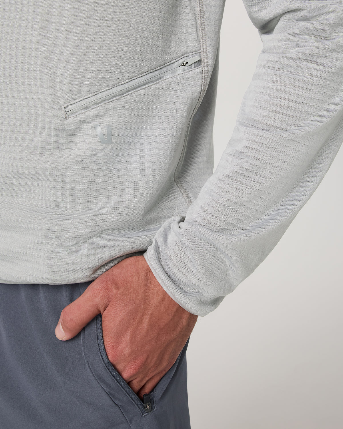 Powergrid Full Zip Jacket 2.0 Men's Sea Fog Fleece Jacket - Image 2