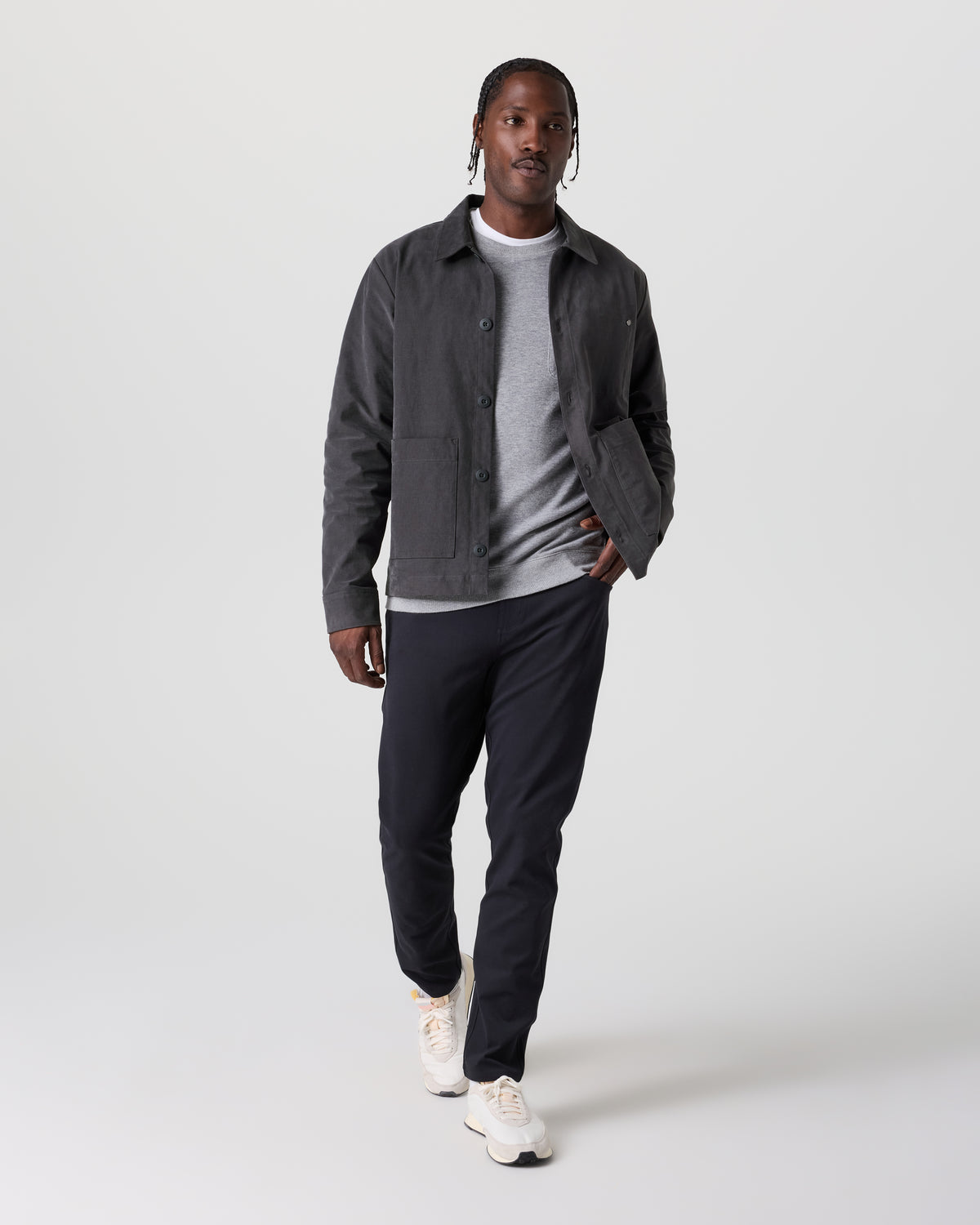 Timor Chore Jacket Charcoal - Image 3