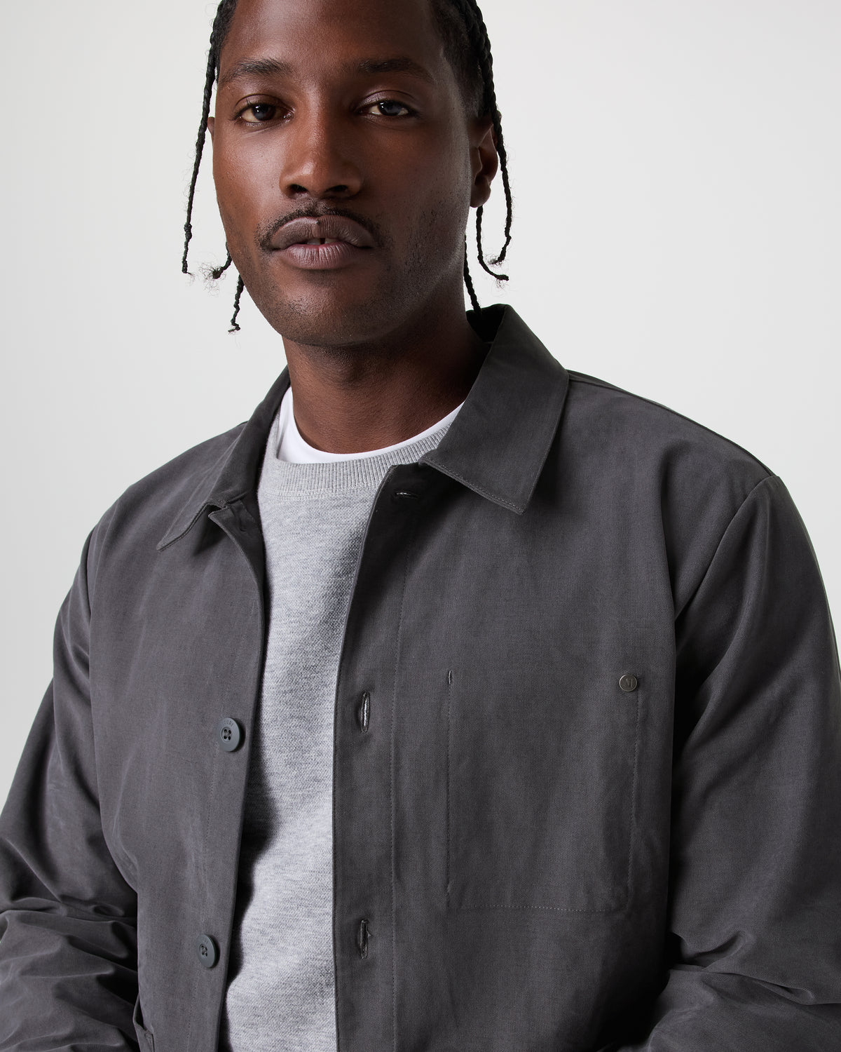 Timor Chore Jacket Charcoal - Image 4