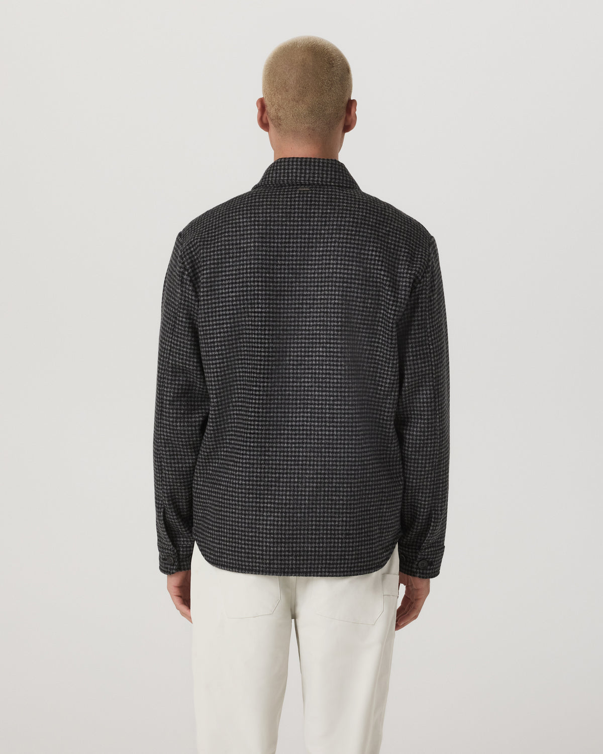 Ridge Natural Shirt Jacket Men's Grey Button-Up Jacket - Image 5