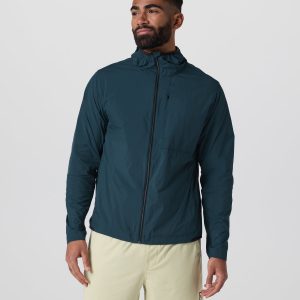 Ronan Packable Jacket Deep Sea French Terry Shirt