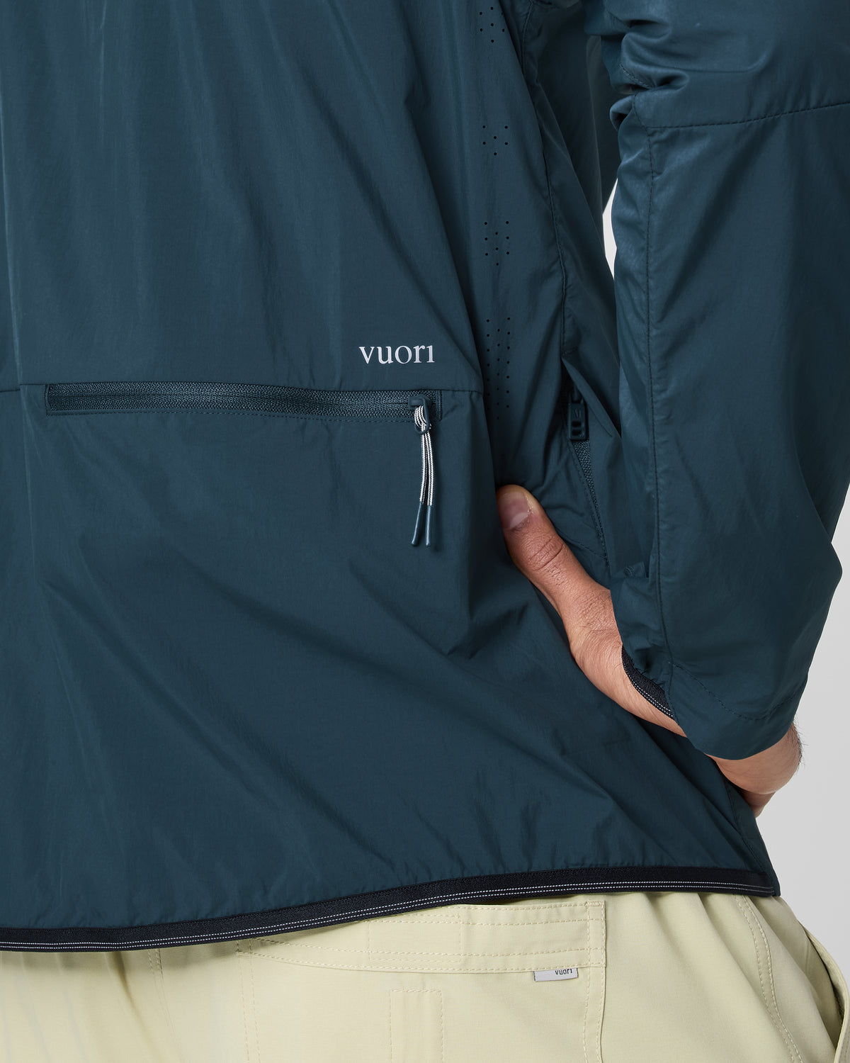 Ronan Packable Jacket Deep Sea French Terry Shirt - Image 4