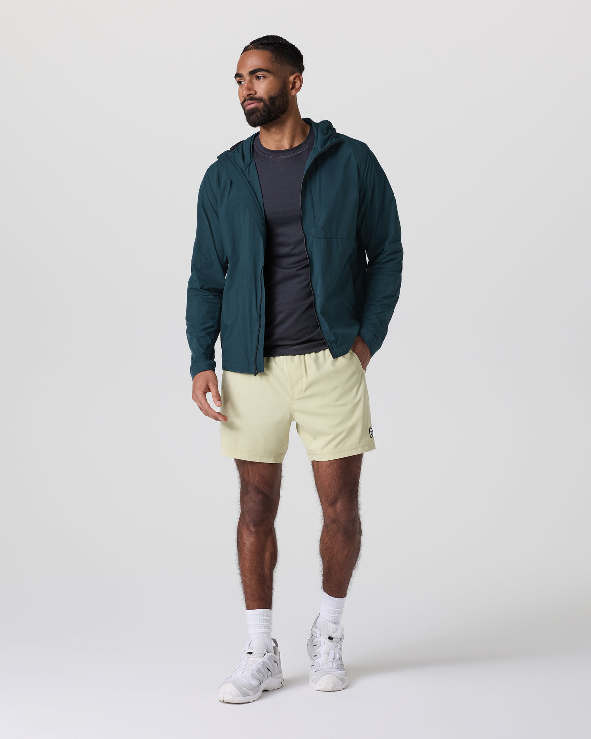 Ronan Packable Jacket Deep Sea French Terry Shirt - Image 5
