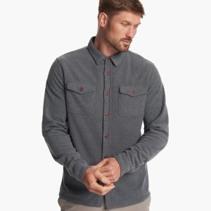 Aspen Shirt Jacket Men's Heather Grey Shirt Jacket