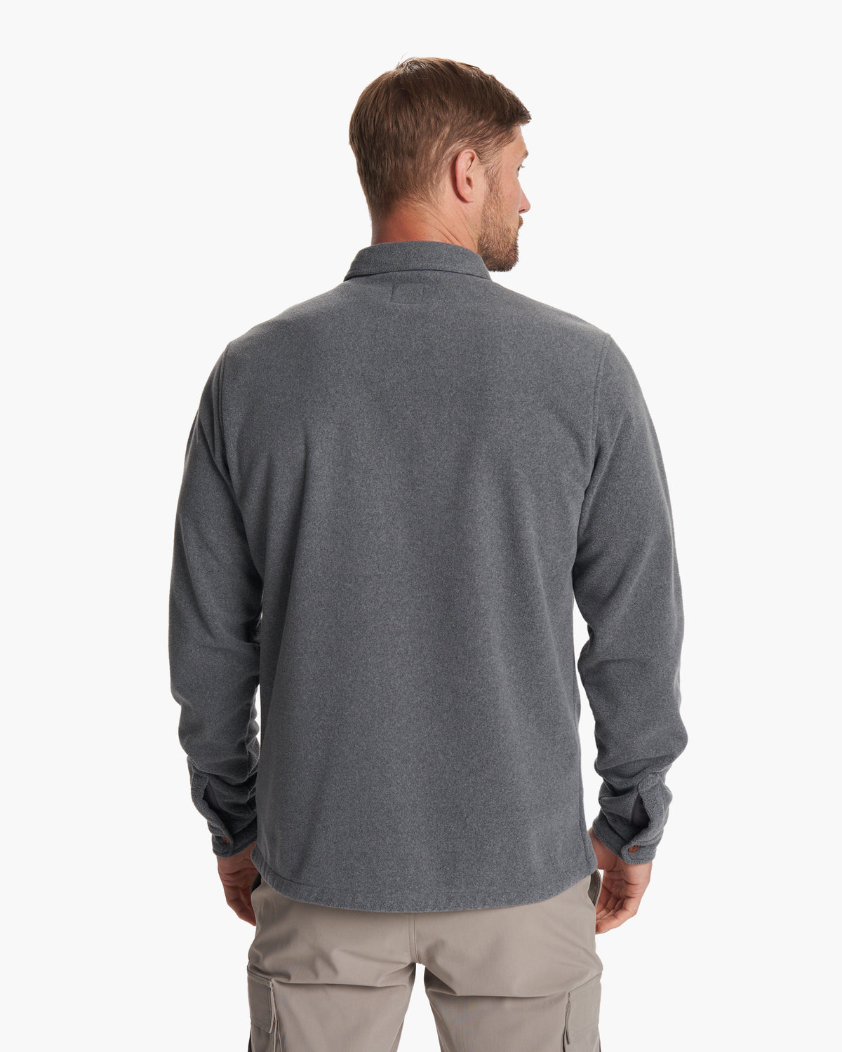 Aspen Shirt Jacket Men's Heather Grey Shirt Jacket - Image 4