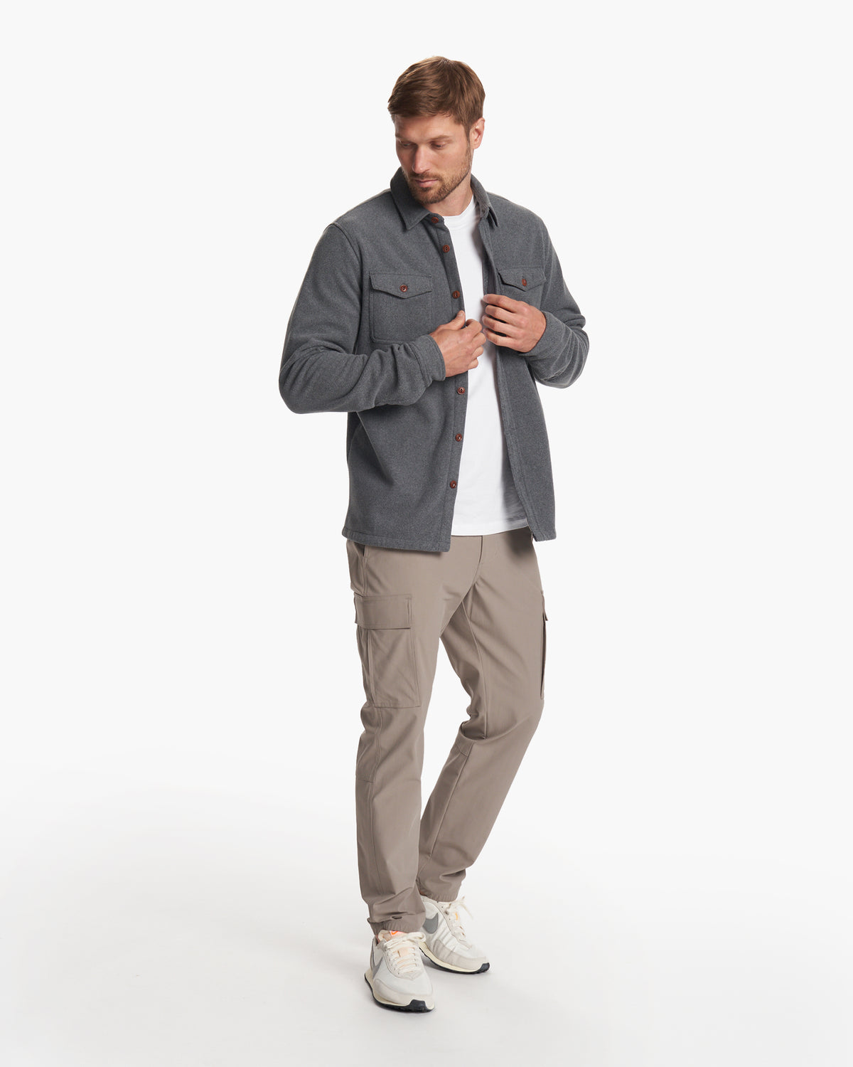 Aspen Shirt Jacket Men's Heather Grey Shirt Jacket - Image 5