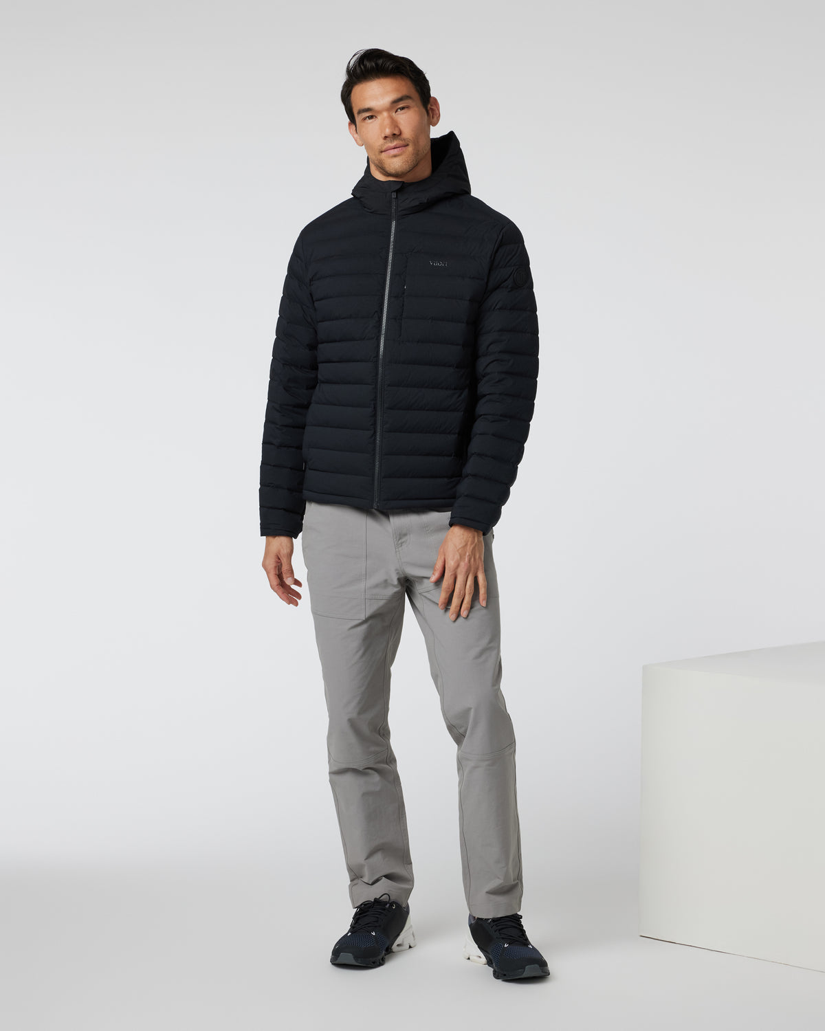 Steadfast Full Zip Hooded Jacket Black - Image 4