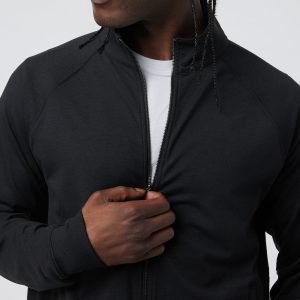 Coronado Novelty Full Zip Men's Black Heather Jacket