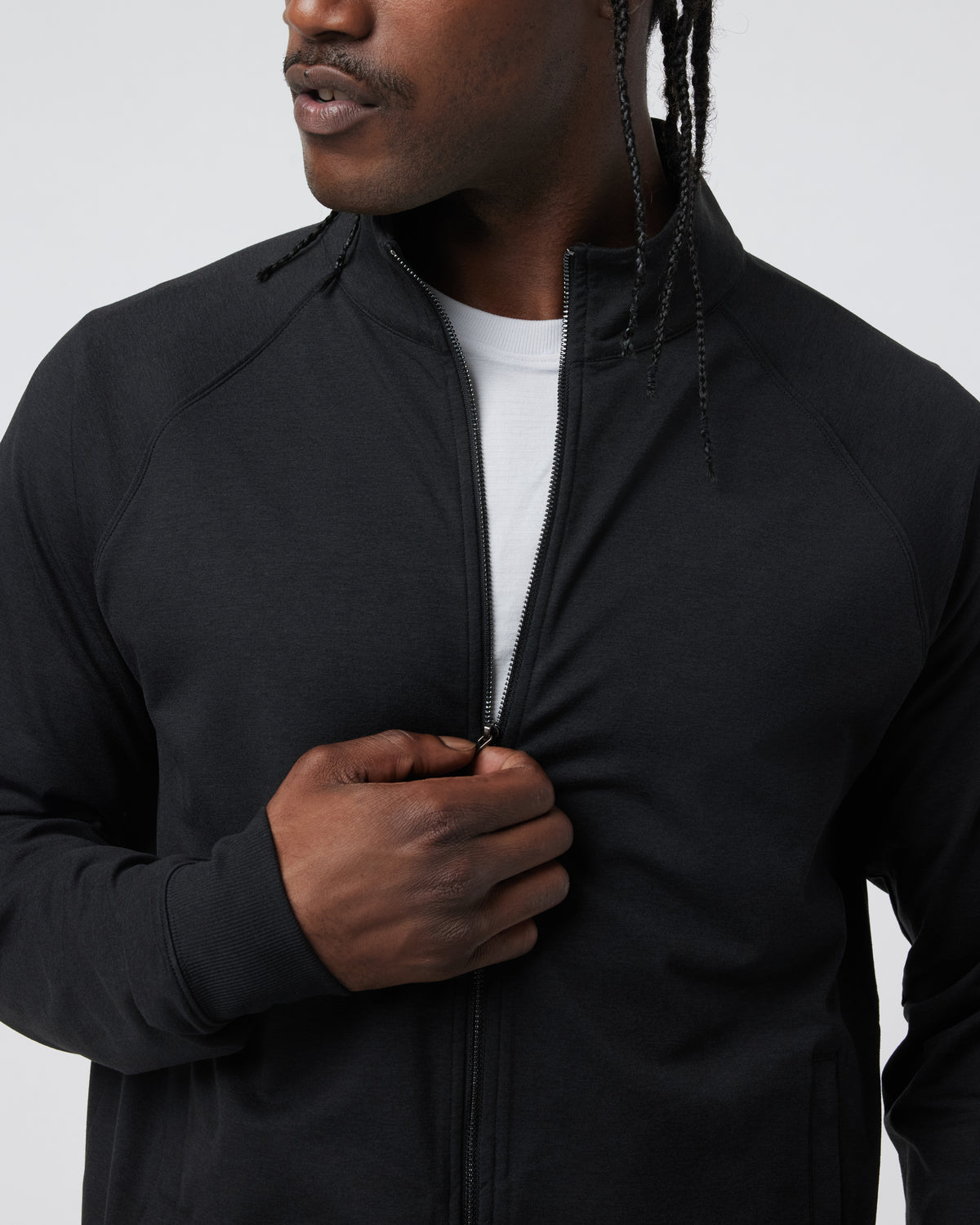Coronado Novelty Full Zip Men's Black Heather Jacket