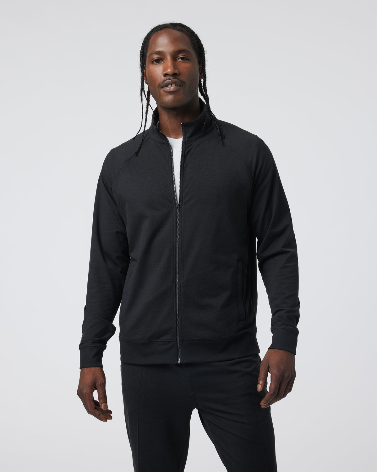 Coronado Novelty Full Zip Men's Black Heather Jacket - Image 2