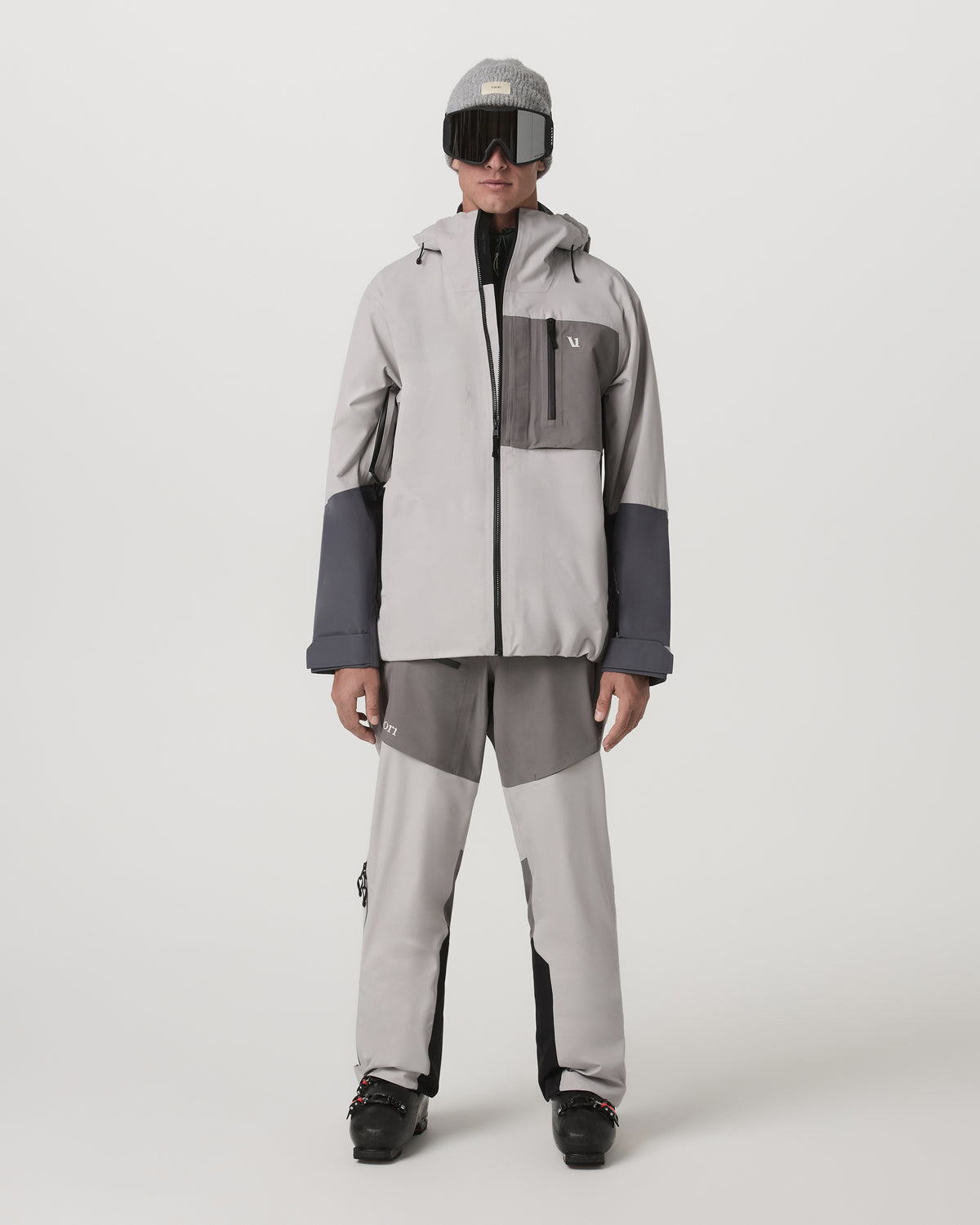 Taika Snow Shell Men's Amethyst Grey Ski/Board Jacket - Image 8