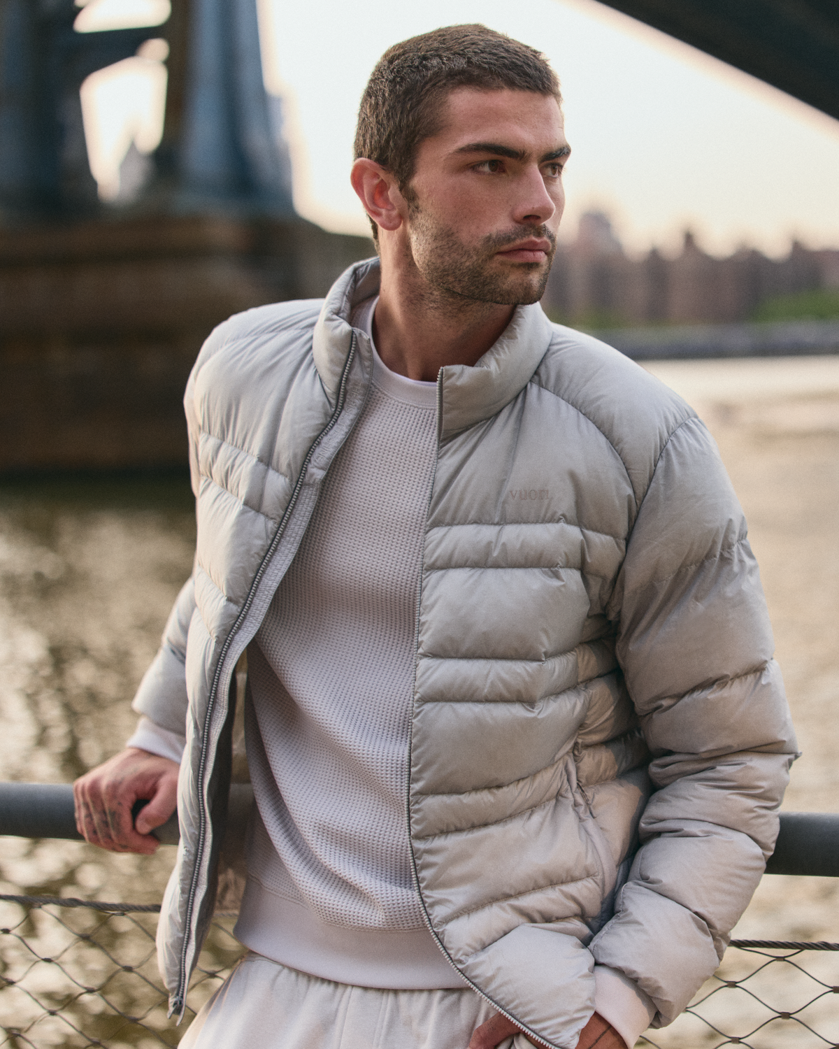 Coordinate Down Jacket Men's Sea Fog Ultra-Light Jacket