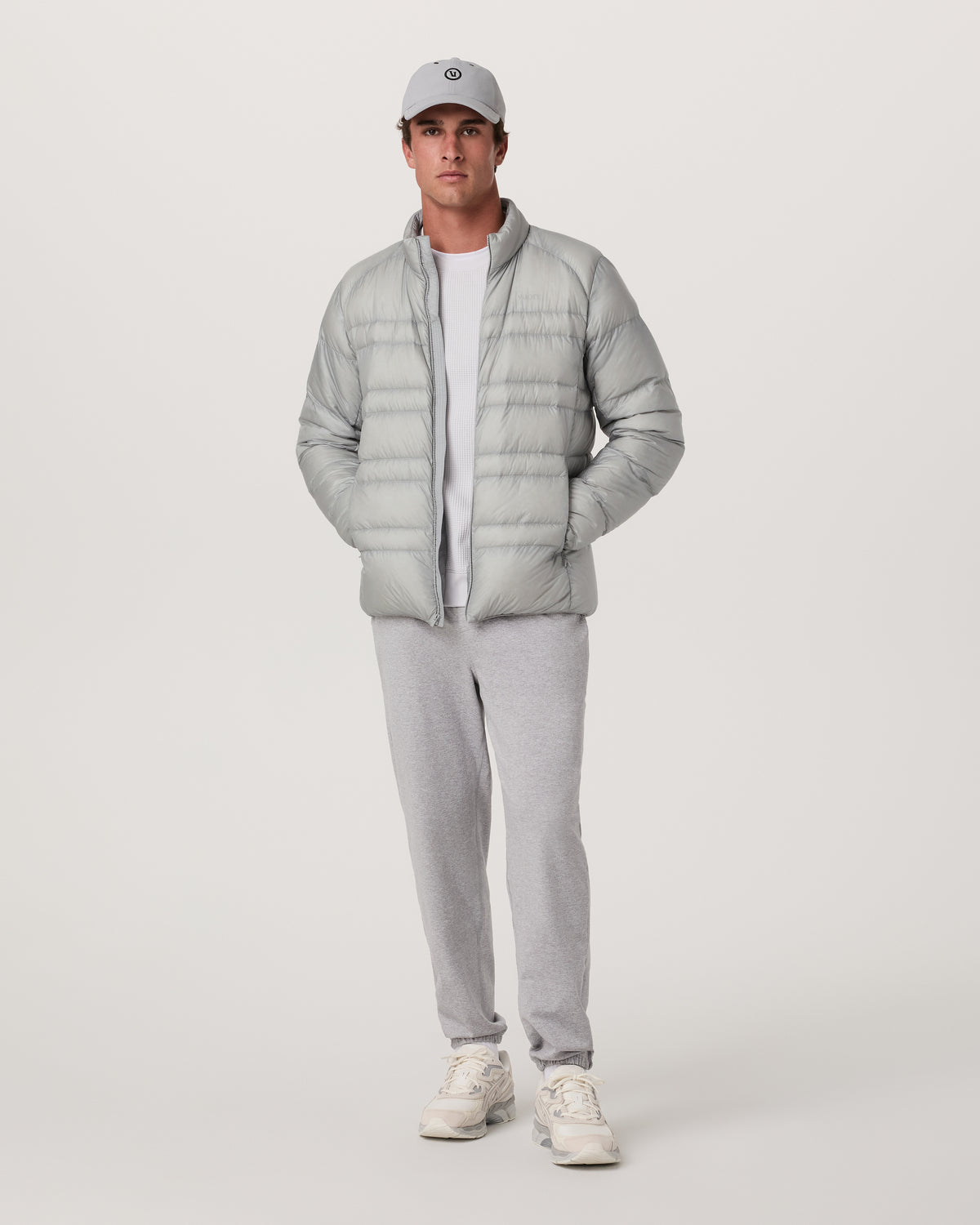 Coordinate Down Jacket Men's Sea Fog Ultra-Light Jacket - Image 4