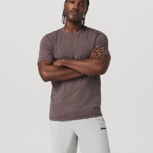 Tuvalu Tee Men's Cotton Short Sleeve T-Shirt in Timber