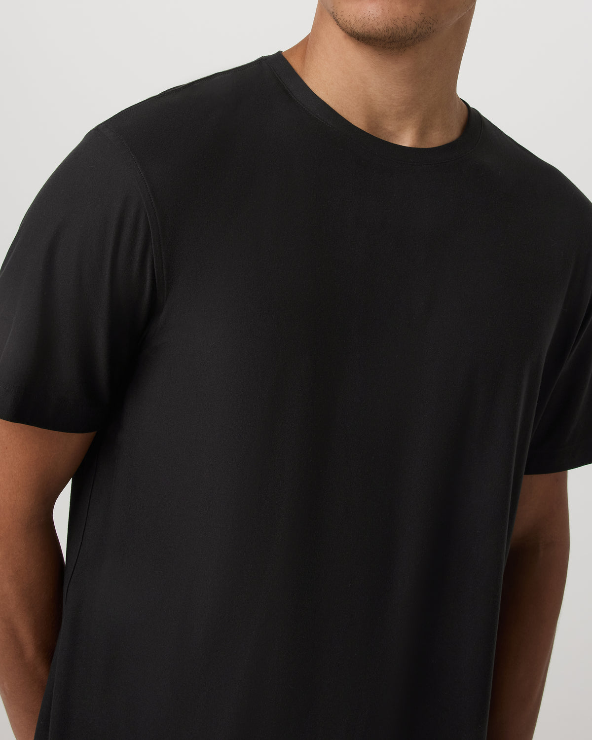 Short Sleeve Strato Tee - Relaxed Fit Men's Black Shirt - Image 2
