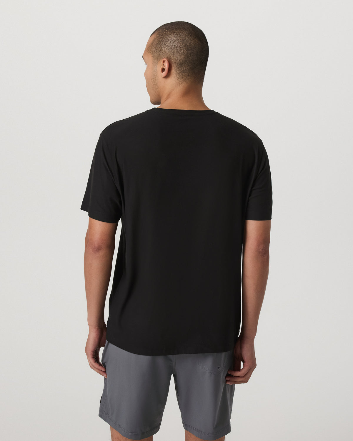 Short Sleeve Strato Tee - Relaxed Fit Men's Black Shirt - Image 3