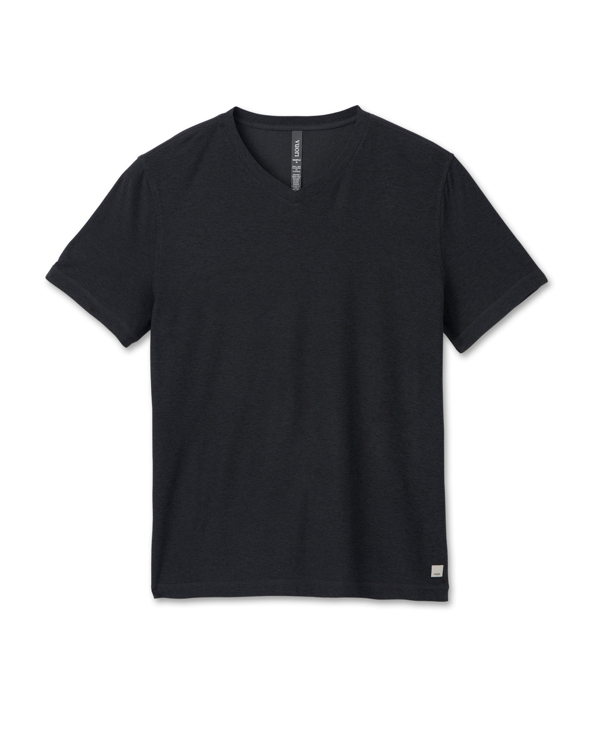 Strato Tech V-Neck Charcoal V-Neck Workout Shirt - Image 4