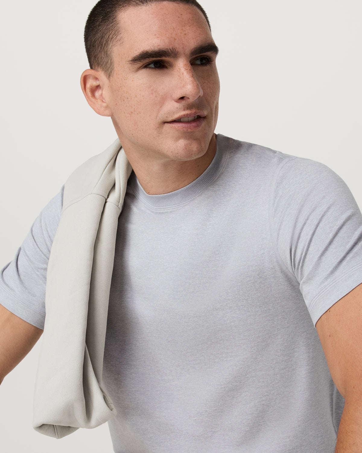 Short Sleeve Ponto Performance Tee Platinum Heather