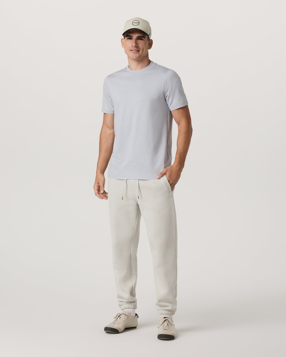 Short Sleeve Ponto Performance Tee Platinum Heather - Image 2