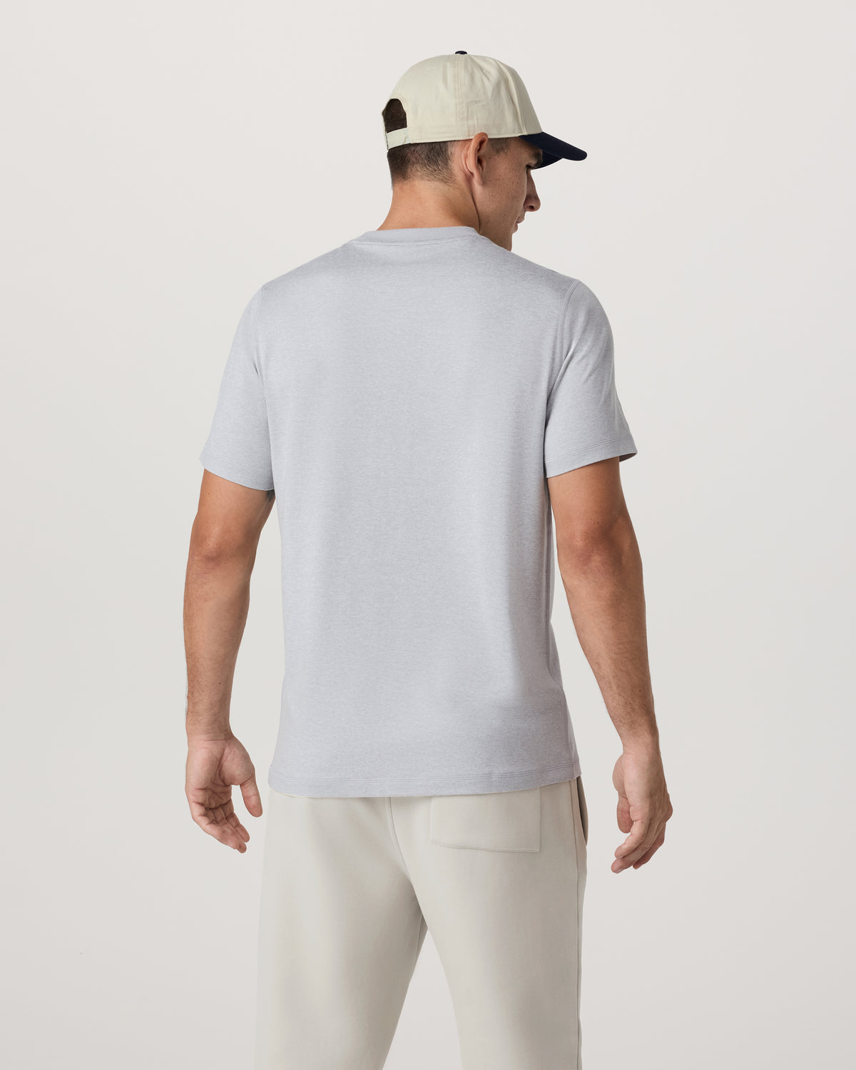 Short Sleeve Ponto Performance Tee Platinum Heather - Image 3