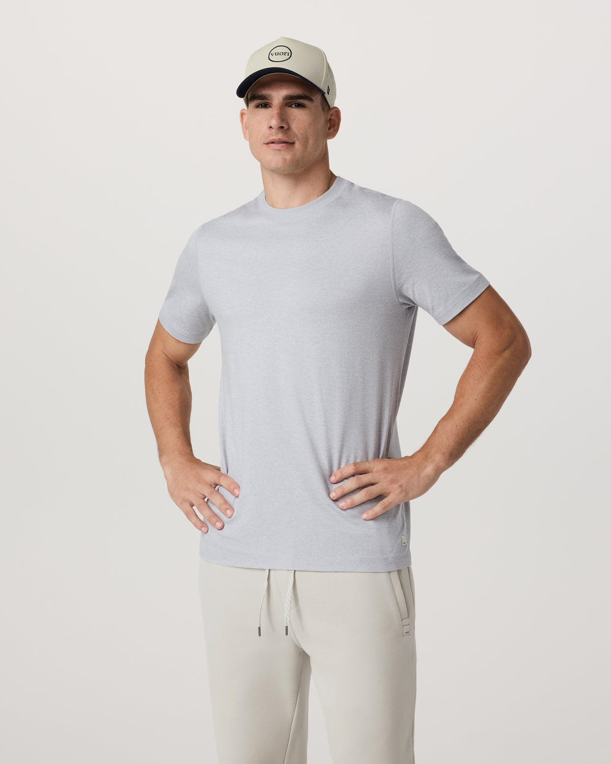 Short Sleeve Ponto Performance Tee Platinum Heather - Image 4