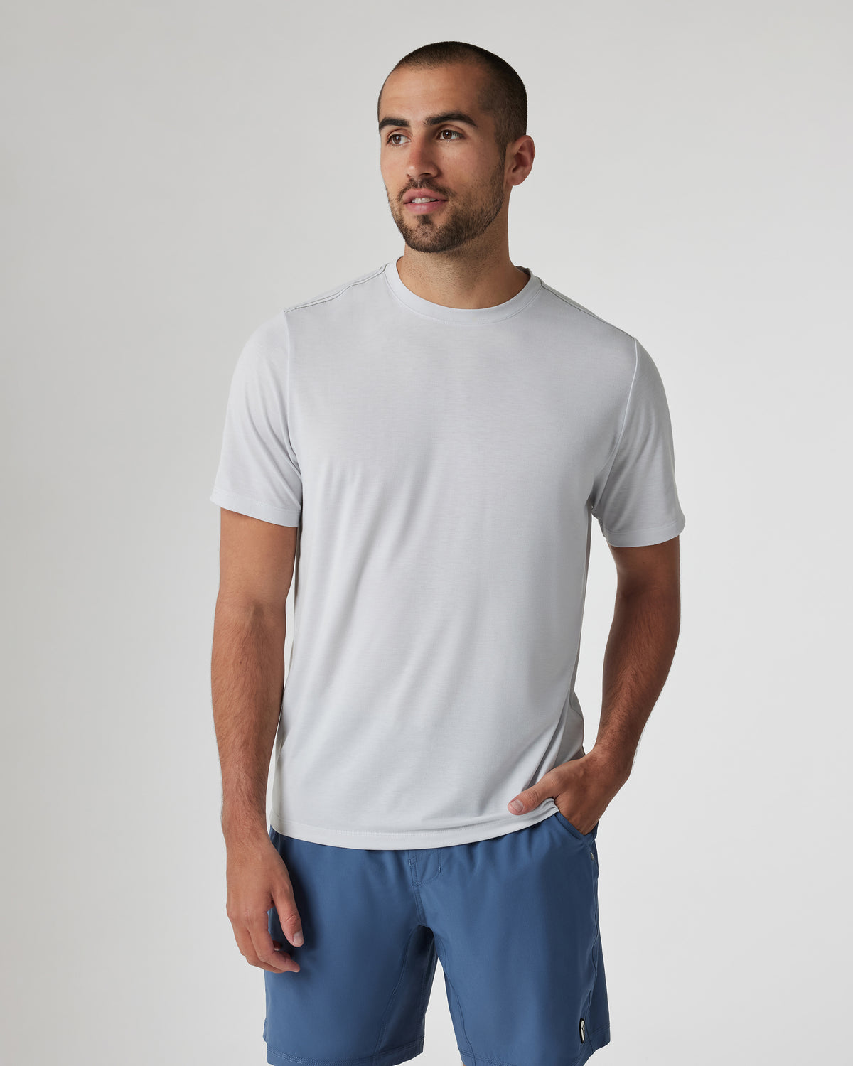 Current Tech Tee Men's Frost Grey Lightweight Shirt