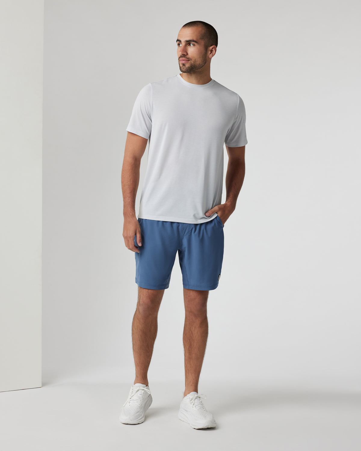 Current Tech Tee Men's Frost Grey Lightweight Shirt - Image 5