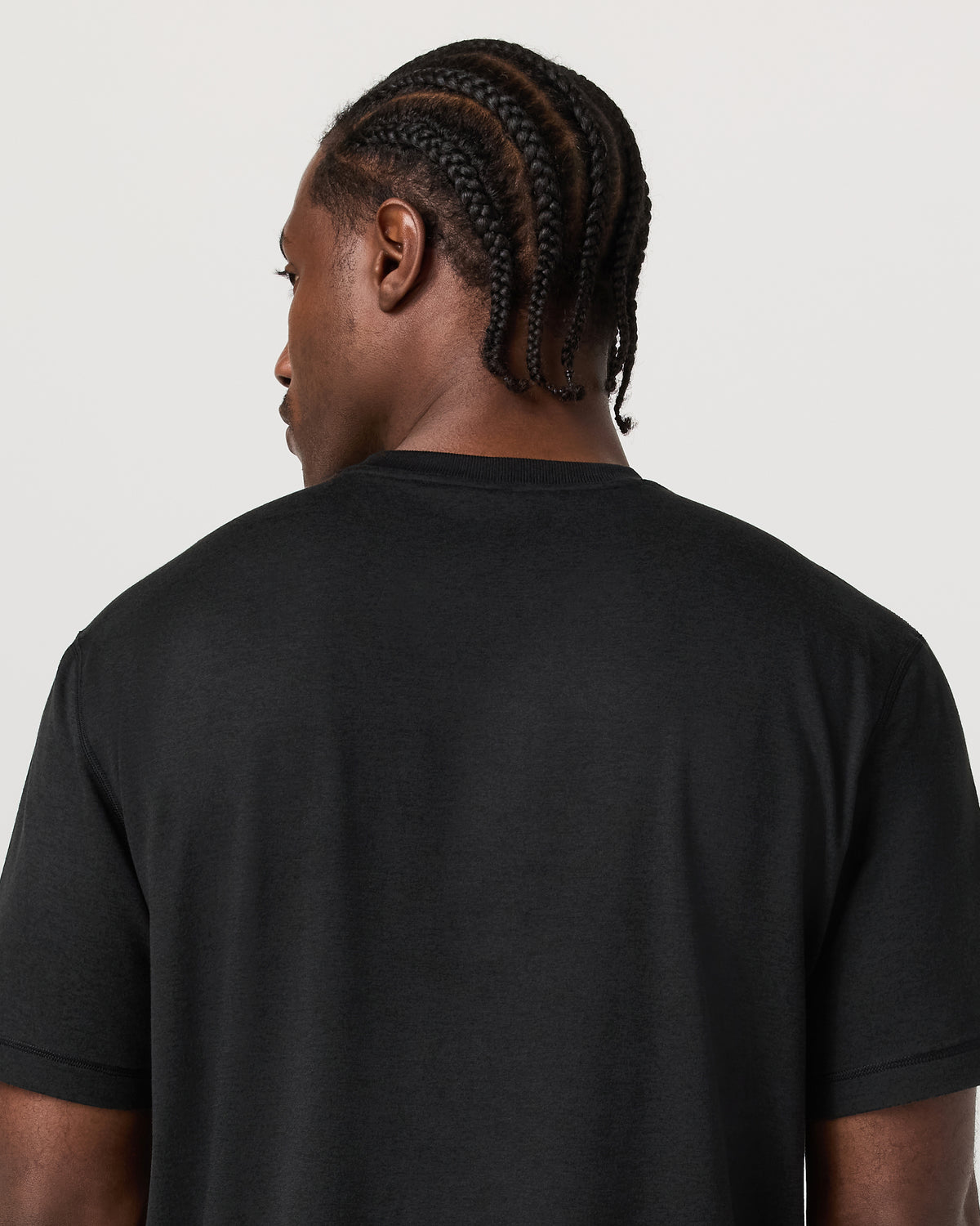 Men's Short Sleeve Ponto Tee - Relaxed Black Heather - Image 4