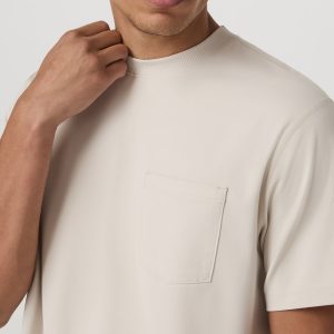 Men's Short Sleeve Ponto Pocket Tee - Relaxed Fit Bone