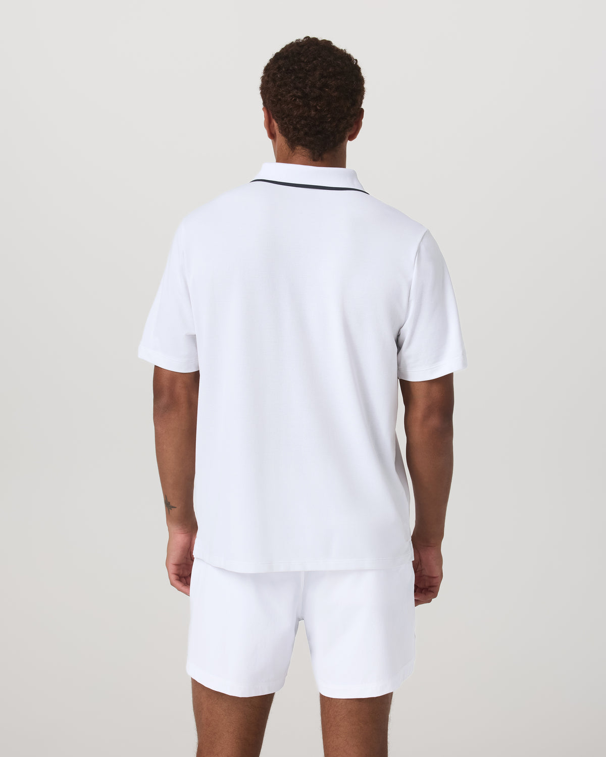 Short Sleeve Gamepoint Polo 2.0 Men's White Polo Shirt - Image 3