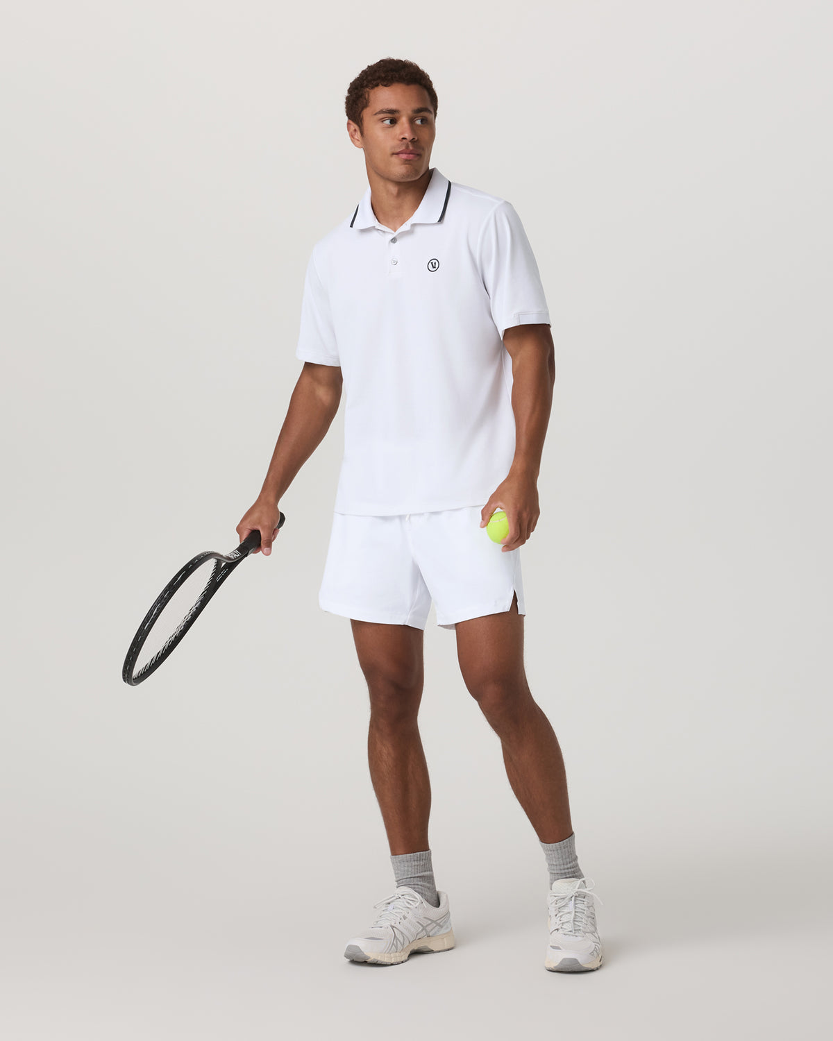 Short Sleeve Gamepoint Polo 2.0 Men's White Polo Shirt - Image 4