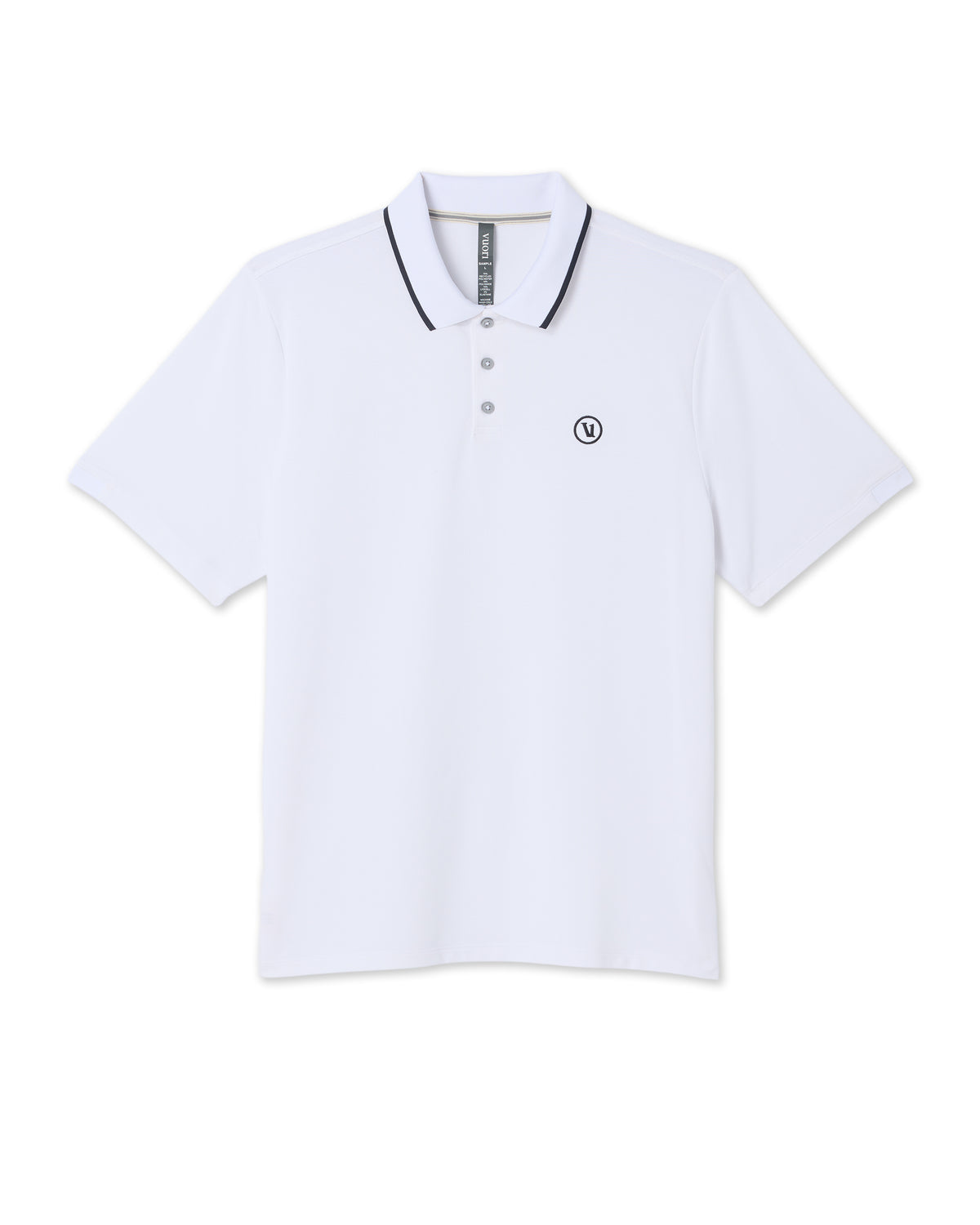 Short Sleeve Gamepoint Polo 2.0 Men's White Polo Shirt - Image 6
