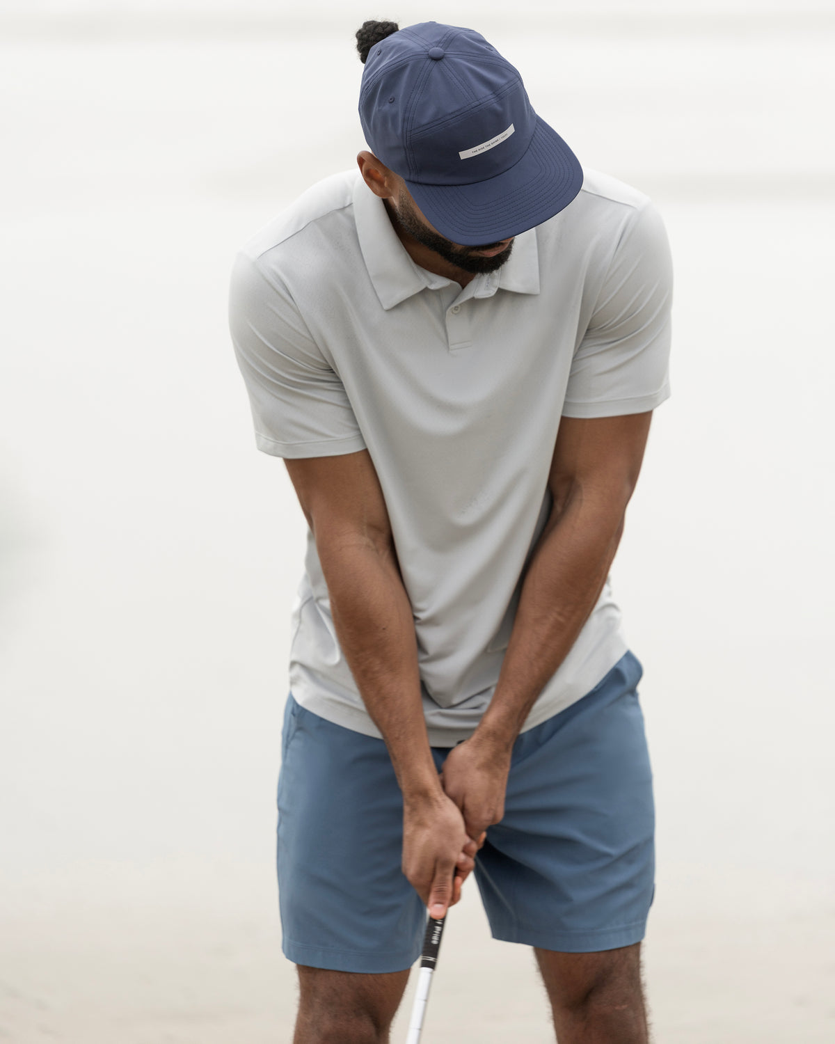 Short Sleeve Viewpoint Polo 2.0 Men's Sky Grey Shirt - Image 4