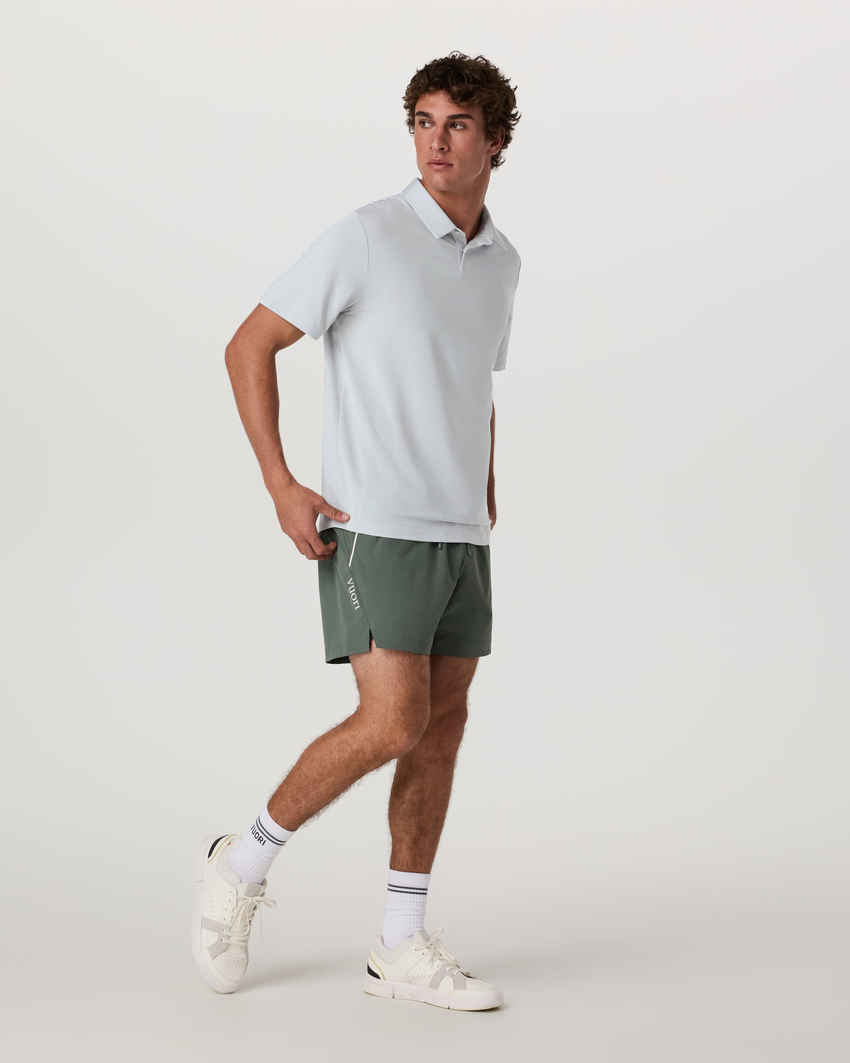 Short Sleeve Viewpoint Polo 2.0 Men's Sky Grey Shirt - Image 5