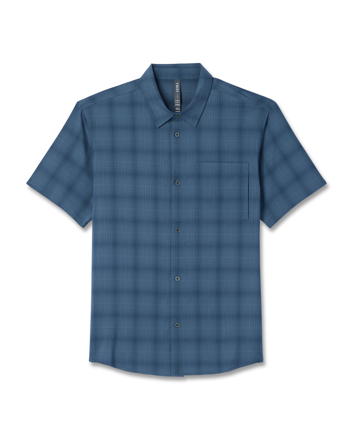 Short Sleeve Plaid Button Down Shirt Men's Abyss Shirt - Image 6