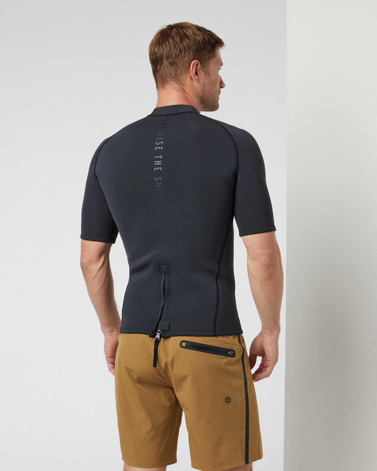 Short Sleeve Yulex Wetsuit Top Washed Black - Image 2