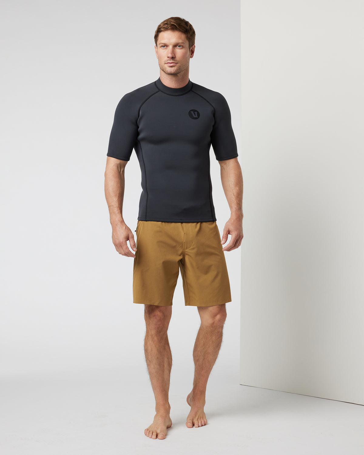 Short Sleeve Yulex Wetsuit Top Washed Black - Image 3