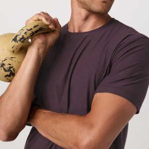 Strato Tech Tee Men's Raisin Heather Performance Shirt