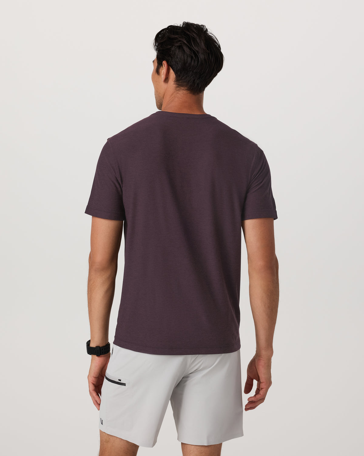 Strato Tech Tee Men's Raisin Heather Performance Shirt - Image 3