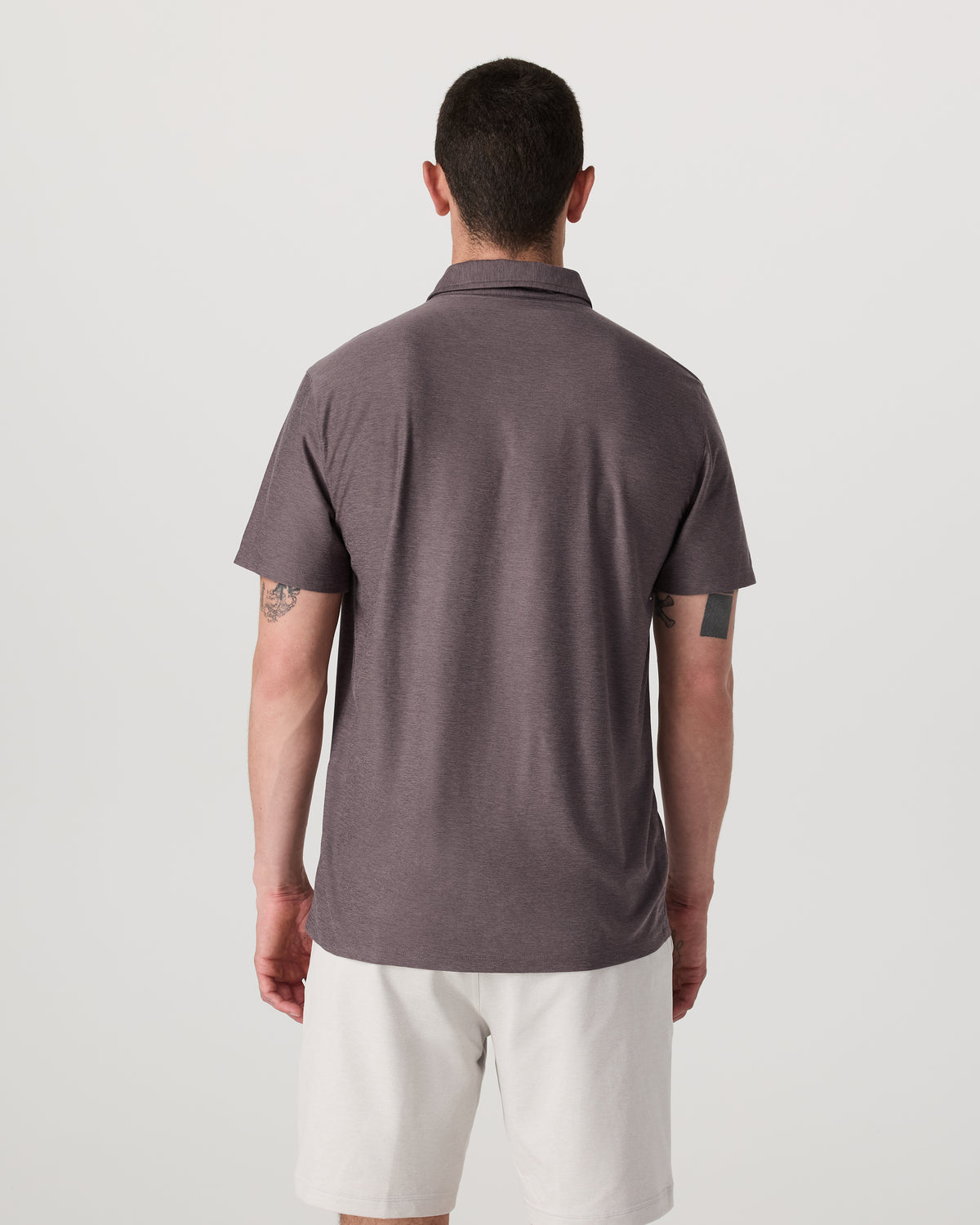 Strato Tech Polo Men's Huckleberry Heather Polo Shirt - Image 3