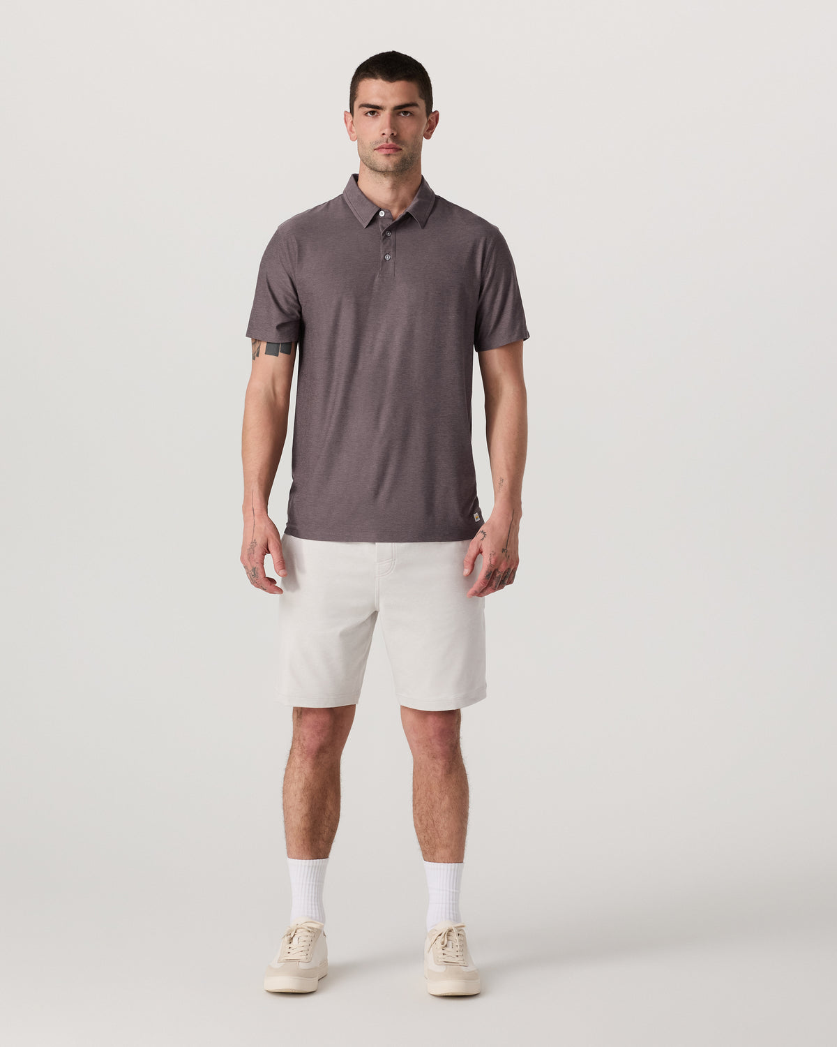 Strato Tech Polo Men's Huckleberry Heather Polo Shirt - Image 4